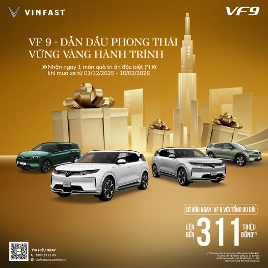 VF 9 – DẪN ĐẦU PHONG THÁI, VỮNG VÀNG HÀNH TRÌNH