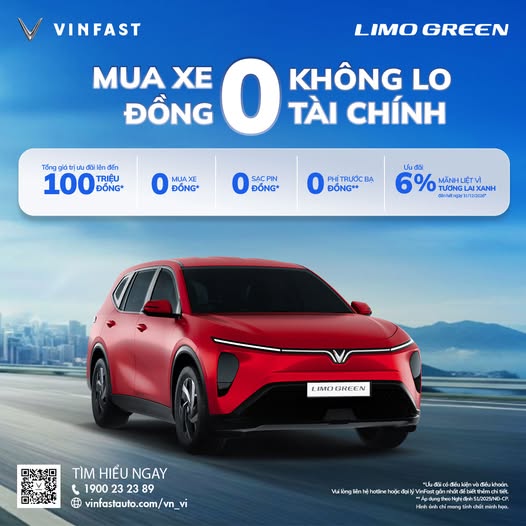 MUA XE 0 ĐỒNG* – KHÔNG LO TÀI CHÍNH CÙNG LIMO GREEN